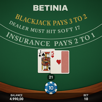 Betinia - Blackjack Table Game - Real Money Strategy