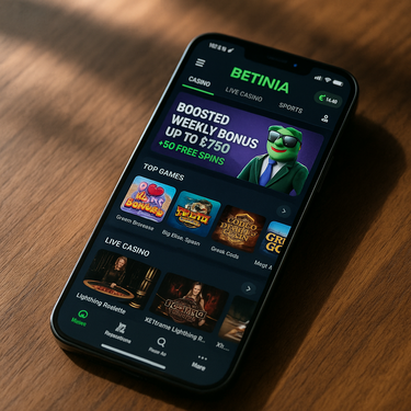 Betinia - Mobile Casino Platform - Responsive Design